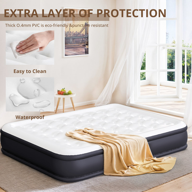 Self inflating twin mattress top